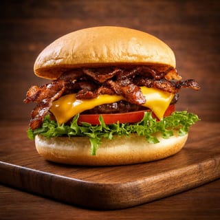 Chicago bulls bacon burger