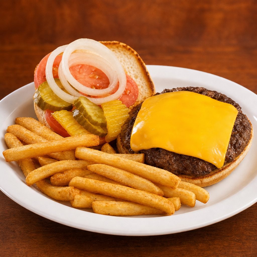 Chicago cubs burger.