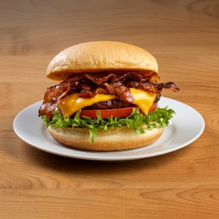 Chicago bulls bacon burger