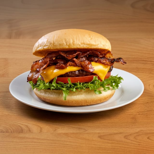 Chicago bulls bacon burger.
