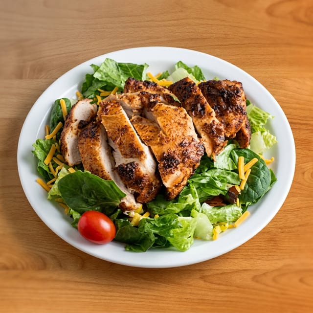 Grilled chicken salad.