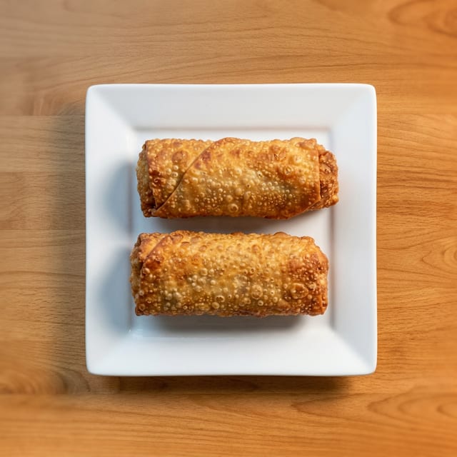 Chicken and vegetable eggrolls.