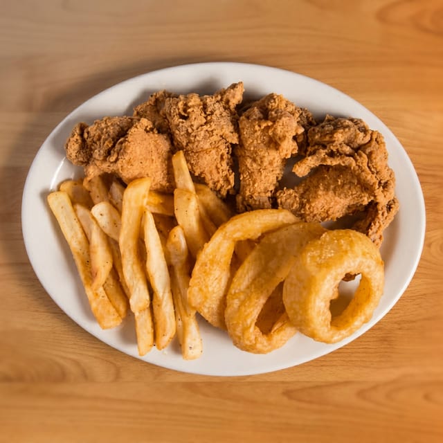 Famous fried chicken wing basket.
